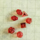 Glint Red Dice Set