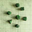 Green Zoltar Dice Set