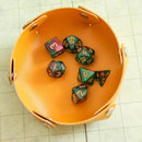 Green and Red Galaxy Dice Set