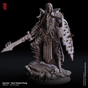 Oathbreaker Paladin Fighter PC / NPC | 28mm, 32mm,54mm,75mm,100mm Scales | Player Character Mini  -D&D 5e Pathfinder Figurine |Flesh of Gods - Only-Games