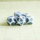 Archaic Light Blue Dice Set