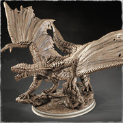 North American Dragon (4 sizes) D&D  Miniature |  220mm Long,  235mm Wing Span | Resin Dragon Statue | Figurine | Dungeons and Dragons 5e - Only-Games