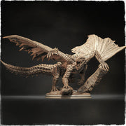 North American Dragon (4 sizes) D&D  Miniature |  220mm Long,  235mm Wing Span | Resin Dragon Statue | Figurine | Dungeons and Dragons 5e - Only-Games