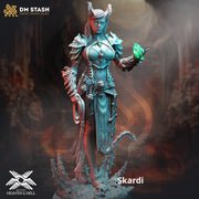Female Tiefling Sorcerer Warlock Arcane Trickster  Miniature | 28mm, 32mm,54mm,75mm, 100mm Scales | Dungeons and Dragons  5E | DM Stash - Only-Games