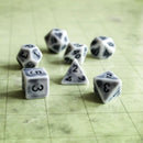 Archaic Light Grey Dice Set