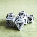 Archaic Light Grey Dice Set