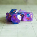 Pink and Blue Galaxy Dice Set