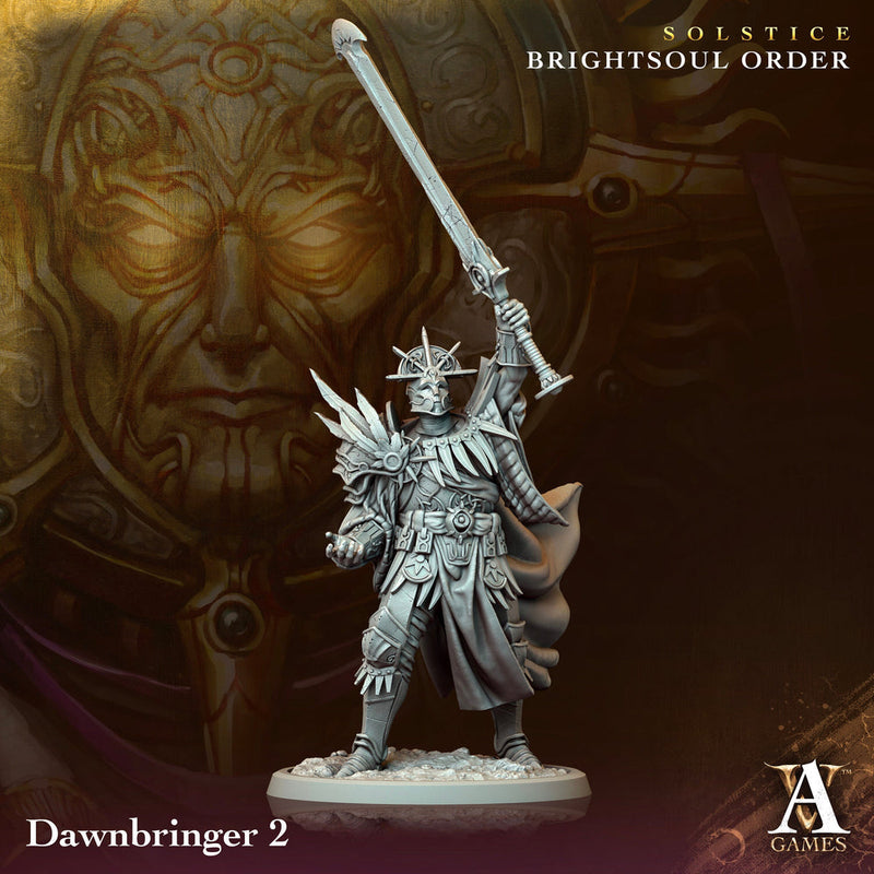 Goliath Paladin Cleric Fighter Knight Unpainted Miniature | 5 Sizes /Scales | Dungeons and Dragons | Pathfinder - Only-Games