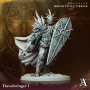 Goliath Paladin Cleric Fighter Knight Unpainted Miniature | 28mm, 32mm, 54mm,75mm, 100 Scales | Dungeons and Dragons | Pathfinder - Only-Games