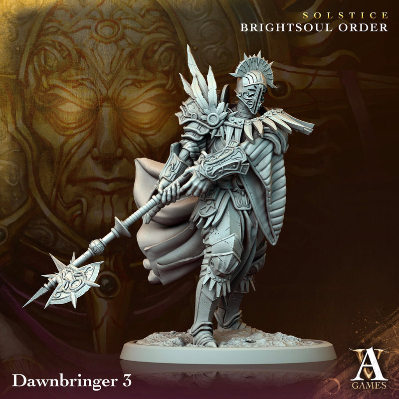 Goliath Paladin Cleric Fighter Knight Unpainted Miniature | 28mm, 32mm, 54mm,75mm, 100 Scales | Dungeons and Dragons | Pathfinder - Only-Games