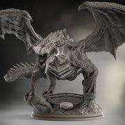 Chromatic Black Dragon (4 sizes) D&D  Miniature |  250mm Long,  200mm Wing Span | Resin Dragon Statue | Figurine | Dungeons and Dragons 5e - Only-Games