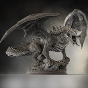Chromatic Black Dragon (4 sizes) D&D  Miniature |  250mm Long,  200mm Wing Span | Resin Dragon Statue | Figurine | Dungeons and Dragons 5e - Only-Games