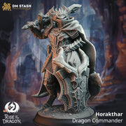 Dragonborn Fighter Paladin Commander PC NPC Miniature | 28mm, 32mm, 54mm, 75mm, 100mm Scales | Pathfinder Figure DnD | DM Stash | - Only-Games