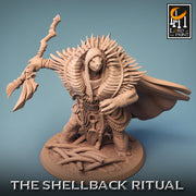 Tortle Druid Cleric Monk PC NPC | 28mm, 32mm,54mm,75mm, 100mm Scales | Player Character Mini -D&D 5e Pathfinder Figurine | Lord of the Print - Only-Games