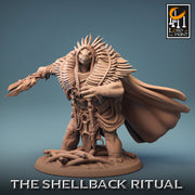 Tortle Druid Cleric Monk PC NPC | 28mm, 32mm,54mm,75mm, 100mm Scales | Player Character Mini -D&D 5e Pathfinder Figurine | Lord of the Print - Only-Games