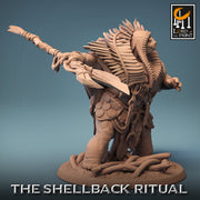 Tortle Druid Cleric Monk PC NPC | 28mm, 32mm,54mm,75mm, 100mm Scales | Player Character Mini -D&D 5e Pathfinder Figurine | Lord of the Print - Only-Games