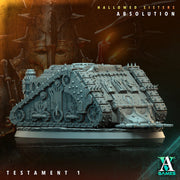 Sci-Fi Miniature Transport Vehicle Hallowed Sisters Absolution | 28mm/32mm Scale, 120mm x 90mm Oval BASE | Resin Mini | Archvillain Games - Only-Games