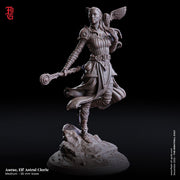 Female Elf Druid Wizard, Cleric PC NPC | 28mm, 32mm,54mm, 75mm, 100mm Scale Resin Mini | Dungeons and Dragons| Flesh of Gods - Only-Games