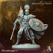 Goliath Paladin Cleric Fighter Knight Unpainted Miniature | 28mm, 32mm, 54mm,75mm, 100 Scales | Dungeons and Dragons | Pathfinder - Only-Games