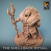 Tortle Druid Cleric Monk PC NPC | 28mm, 32mm,54mm,75mm, 100mm Scales | Player Character Mini -D&D 5e Pathfinder Figurine | Lord of the Print - Only-Games
