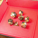 Skull Black Resin Sharp Edge Dice