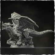 Chromatic Blue Dragon (4 sizes) D&D Miniature | 250mm Long, 225mm Wing Span | Resin Dragon Statue | Figurine - Only-Games
