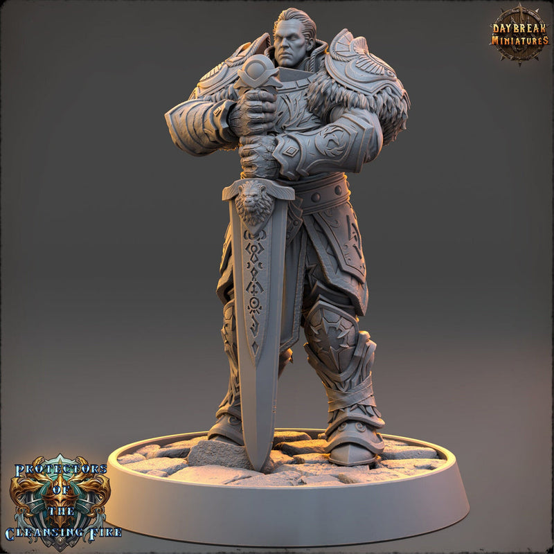 Oath of the Ancients Paladin, Cleric  | 28mm, 32mm, 54mm, 75mm Scales | 100mm Tall | Dungeons and Dragons | Pathfinder | Daybreak Miniatures - Only-Games