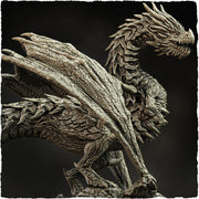 Chromatic Dragon (4 sizes) D&D Miniature |  250mm Long,  225mm Wing Span | Resin Dragon Statue | Figurine | Dungeons and Dragons 5e - Only-Games
