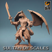 Dragonborn Fighter Ranger Barbarian | 28mm,32mm,54mm,75mm,100mm Scale Resin Mini | Dungeons and Dragons D&D 5e Pathfinder |Lord of the Print - Only-Games