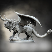 Manticore (4 sizes available) Miniature | 28mm ,32mm, 54mm, 75mm Scale | Pathfinder Figure | DnD 5E | Figurine unpainted | - Only-Games