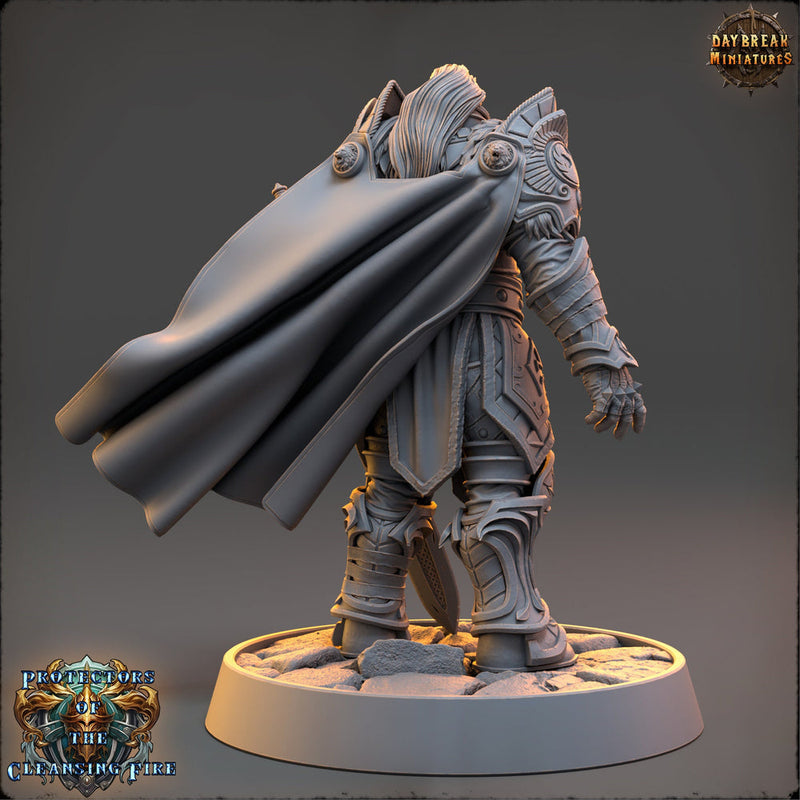 Oath of the Conquest Paladin, Cleric  | 28mm, 32mm, 54mm, 75mm Scales | 100mm Tall | Dungeons and Dragons | Pathfinder | Daybreak Miniatures - Only-Games