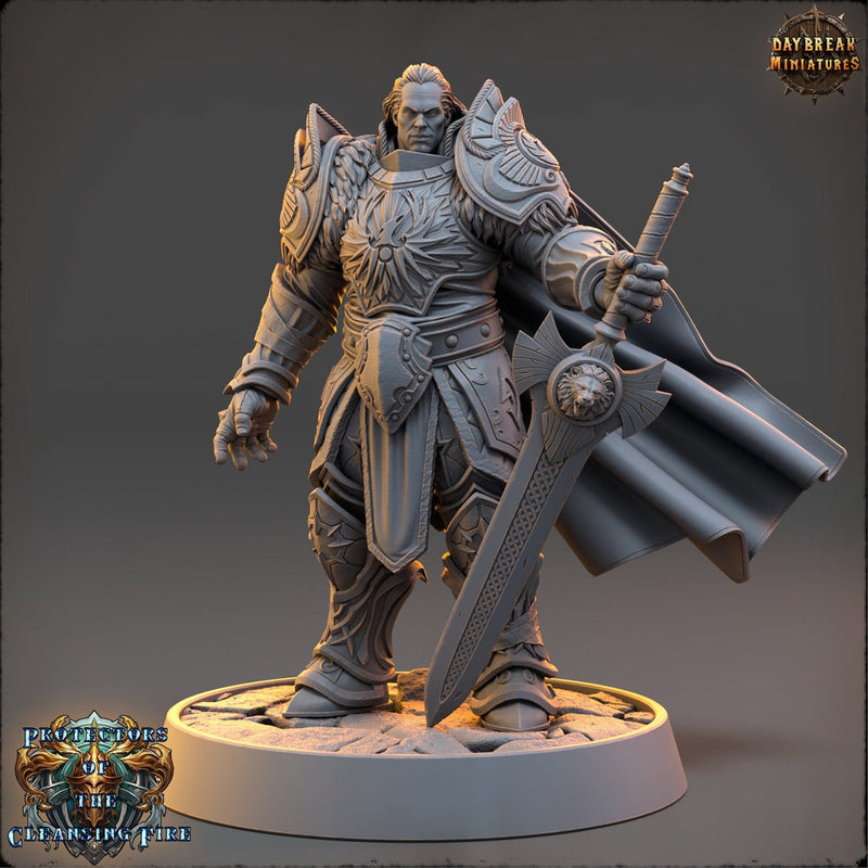 Oath of the Conquest Paladin, Cleric  | 28mm, 32mm, 54mm, 75mm Scales | 100mm Tall | Dungeons and Dragons | Pathfinder | Daybreak Miniatures - Only-Games