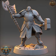 Oath of Devotion Paladin, Cleric PC Unpainted  | 28mm,32mm,54mm,75mm,100mm Scales | Dungeons and Dragons | Pathfinder | Daybreak Miniatures - Only-Games