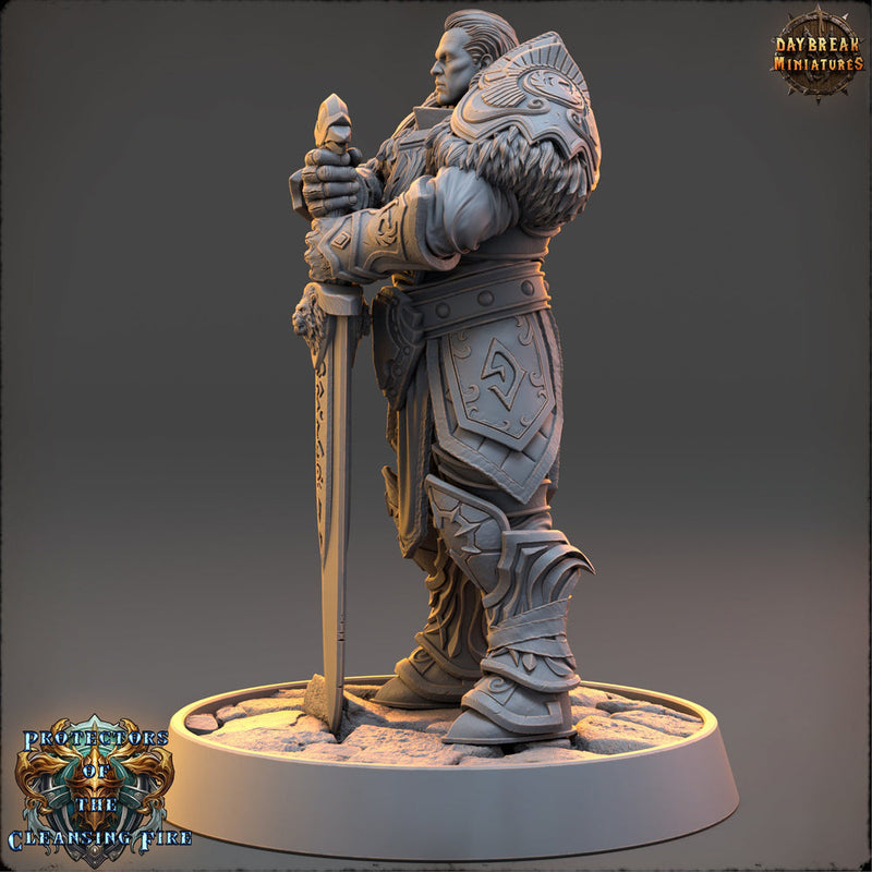 Oath of the Ancients Paladin, Cleric  | 28mm, 32mm, 54mm, 75mm Scales | 100mm Tall | Dungeons and Dragons | Pathfinder | Daybreak Miniatures - Only-Games