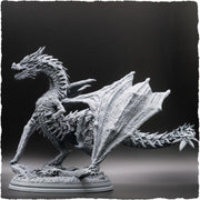 Chromatic Dragon (4 sizes) D&D Miniature |  250mm Long,  225mm Wing Span | Resin Dragon Statue | Figurine | Dungeons and Dragons 5e - Only-Games