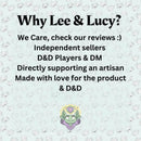 Amber Glitter Dice Set