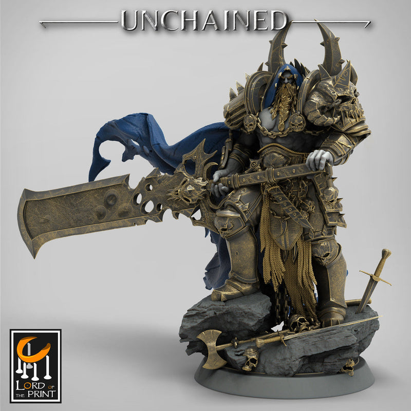 Oathbreaker Paladin Chaos Knight Unpainted | 28mm, 32mm Scales | 54mm & 75mm | Dungeons and Dragons | Pathfinder | OLAF| Lord Of the Print - Only-Games