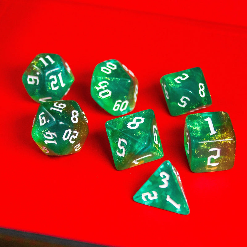 Forest Green Fog Dice