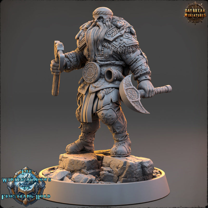 Viking Human Ranger Barbarian Fighter PC NPC | 28mm, 32mm,54mm, 75mm, 100mm Scales | Dungeons and Dragons | Pathfinder | Daybreak Miniatures - Only-Games