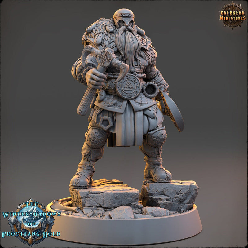 Viking Human Ranger Barbarian Fighter PC NPC | 28mm, 32mm,54mm, 75mm, 100mm Scales | Dungeons and Dragons | Pathfinder | Daybreak Miniatures - Only-Games