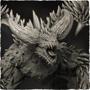 Spiked Flying Dragon Beast (4 sizes) D&D  Miniature |  Young, Adult, Huge, Gargantuan | Resin Statue | Figurine | Dungeons and Dragons 5e - Only-Games