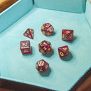 Red Ruby Shimmer Dice Set