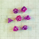 Fog Pink Violet Glitter Dice