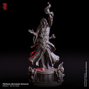 Human Sorlock, Warlock, Sorcerer Wizard | 28mm,32mm,54mm,75mm,100mm Scale |Player Character Mini| D&D 5e Pathfinder Figurine | Flesh of Gods - Only-Games