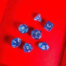 Blue Glitter Dice Set