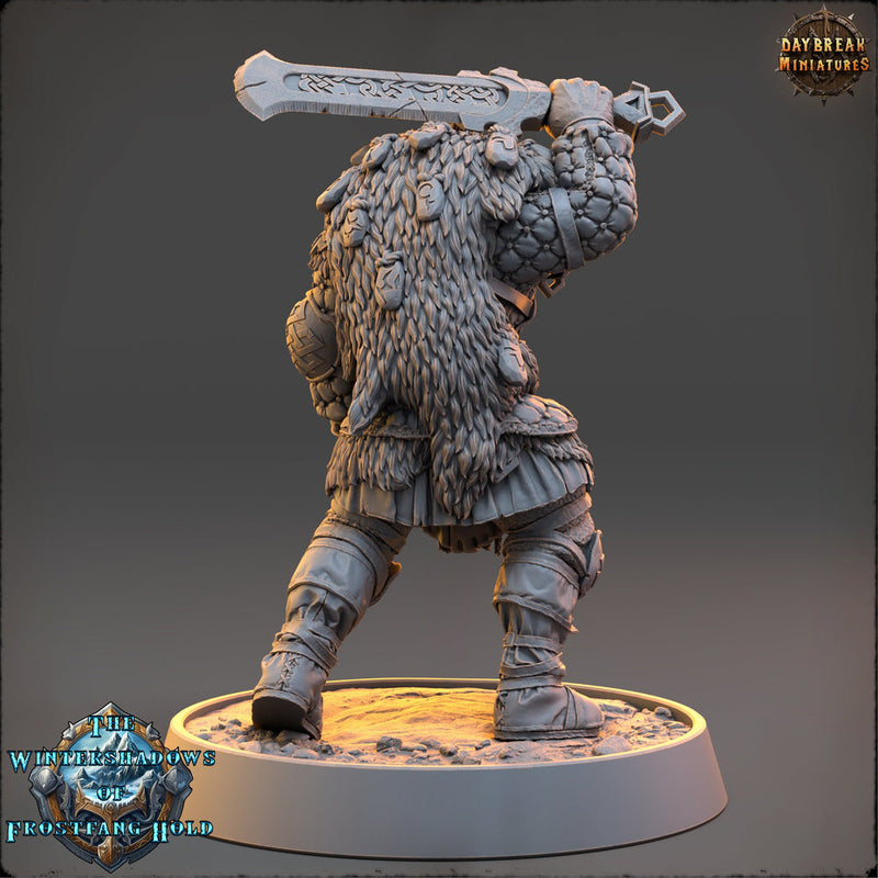 Viking Human Ranger Barbarian Fighter PC NPC | 28mm, 32mm,54mm, 75mm, 100mm Scales | Dungeons and Dragons | Pathfinder | Daybreak Miniatures - Only-Games