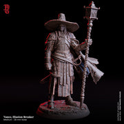 Elf Fighter Eldritch Knight Warlock Hexblade,Witch Hunter| Unpainted Resin miniature |28mm,32mm,54mm,75mm,100mm Scale| Figurine mini -D&D 5e - Only-Games