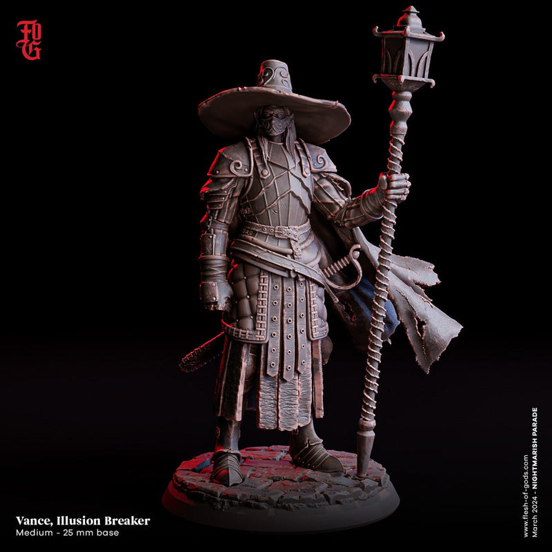 Elf Fighter Eldritch Knight Warlock Hexblade,Witch Hunter| Unpainted Resin miniature |28mm,32mm,54mm,75mm,100mm Scale| Figurine mini -D&D 5e - Only-Games