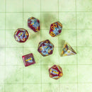 Blue Dinosaurs Filled/inclusion Dice Set