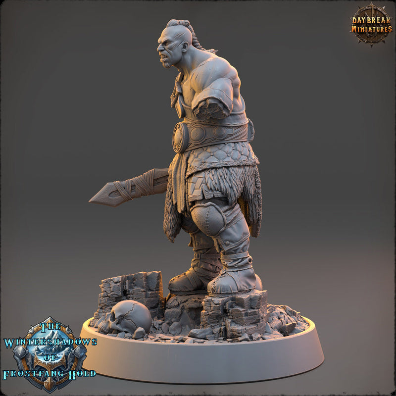 Viking Human Ranger Barbarian Fighter PC NPC | 28mm, 32mm,54mm, 75mm, 100mm Scales | Dungeons and Dragons | Pathfinder | Daybreak Miniatures - Only-Games